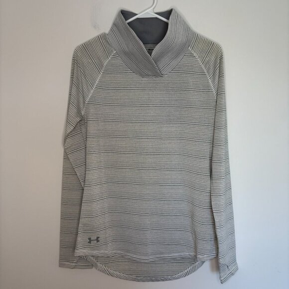 UNDER ARMOUR NEW Zinger Pullover Womens S White Gray Stretch - Picture 1 of 9